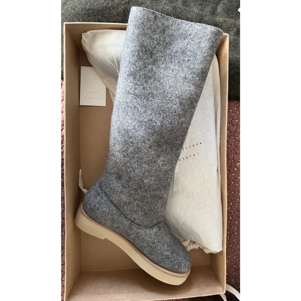 NIB Lauren Manoogian Felt Form Boot in Grey Melange - 38 - Picture 4 of 10